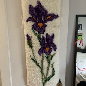 Gorgeous & Professionally Made Hanging Iris Latch Rug